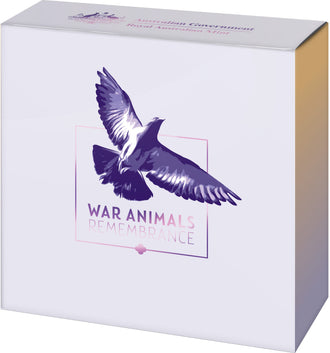 2024 $2 ‘C’ Mintmark Coloured Silver Proof Coin War Animals Remembrance