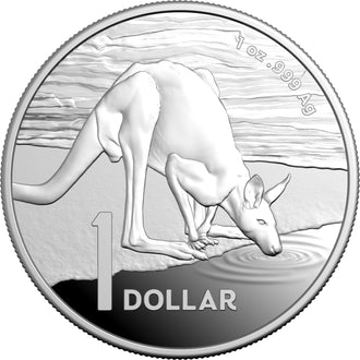 2024 Australian 1 oz Silver Proof Coin Kangaroo Series Desert Life