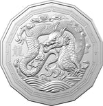 2024 Year of the Dragon 50c CuNi Tetra Decagon Uncirculated Coin