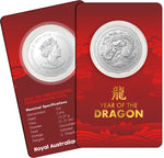 2024 Year of the Dragon 50c CuNi Tetra Decagon Uncirculated Coin