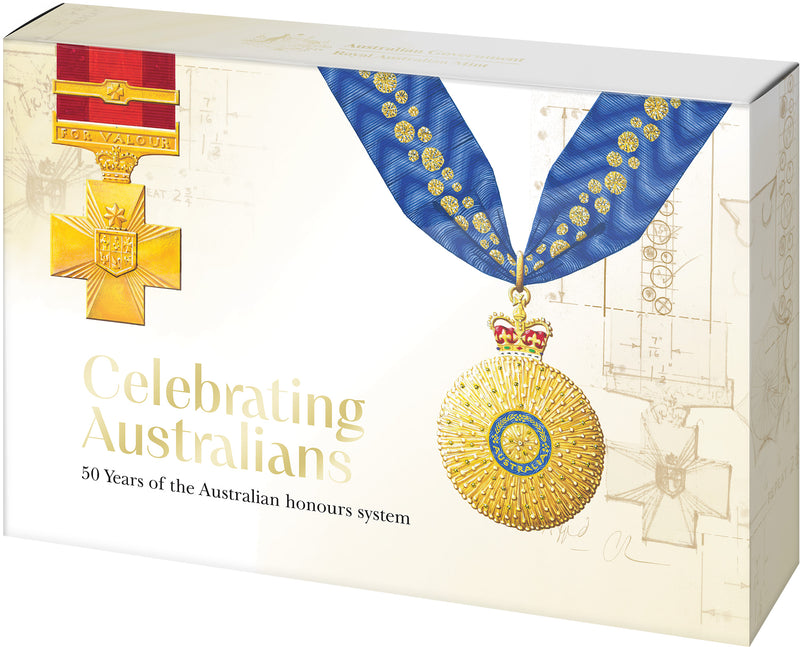 2025 Six-Coin Coloured Proof Set | Royal Australian Mint – 50 Years Honours System