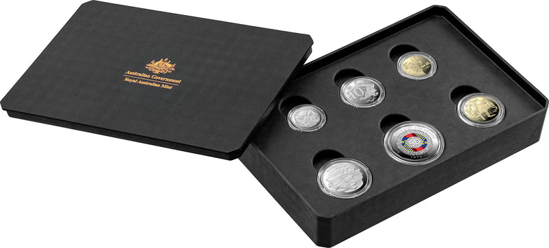 2025 Six-Coin Coloured Proof Set | Royal Australian Mint – 50 Years Honours System