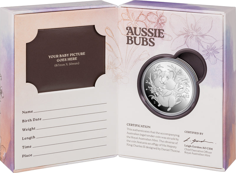 2025 $5 1 oz Fine Silver Proof Coin - Aussie Bubs
