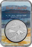 2025 $1 Bush Capital 1oz Silver Kangaroo Uncirculated Coin