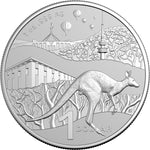 2025 $1 Bush Capital 1oz Silver Kangaroo Uncirculated Coin