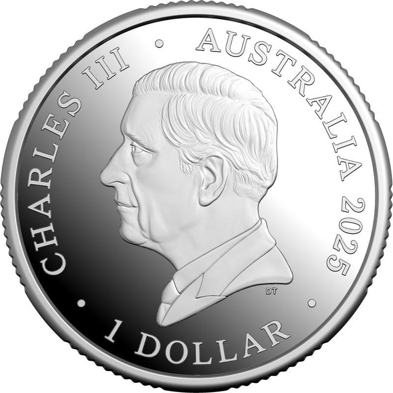 2025 $1 C Mintmark Fine Silver Proof Coin - 60th Anniversary of the Royal Australian Mint