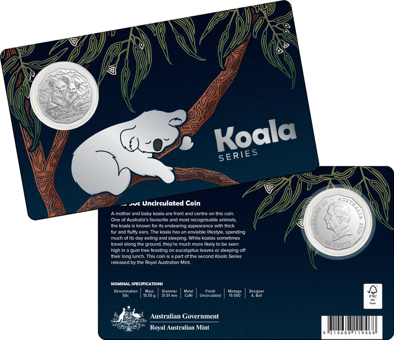 2025 50c Koala Uncirculated Coin