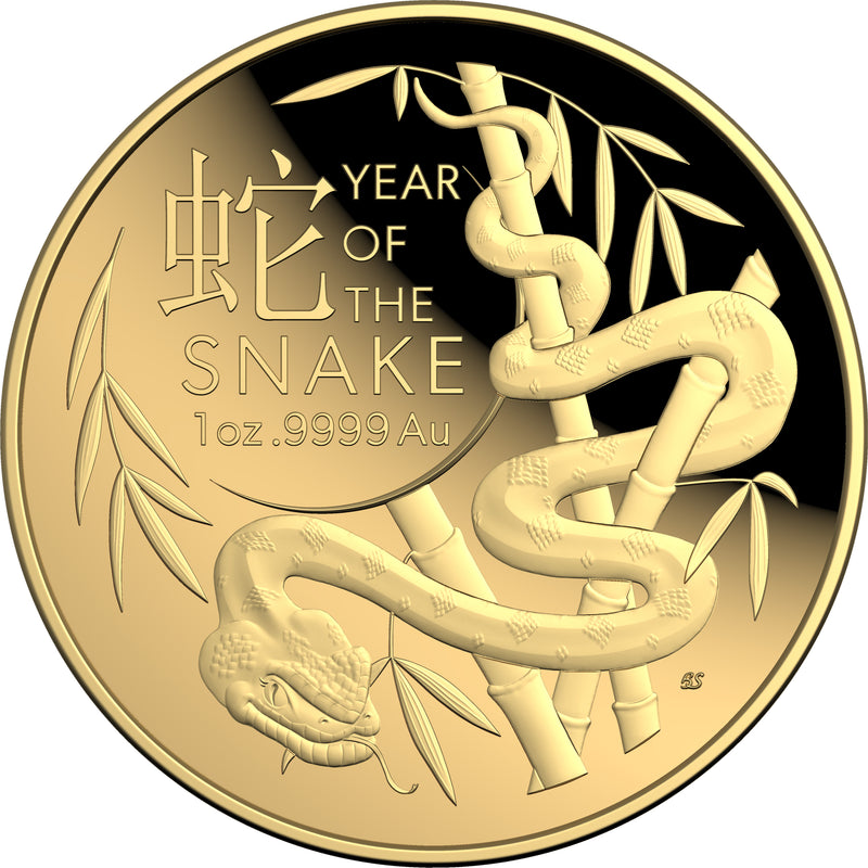 2025 Australia Year of the Snake 1oz Gold Domed Coin