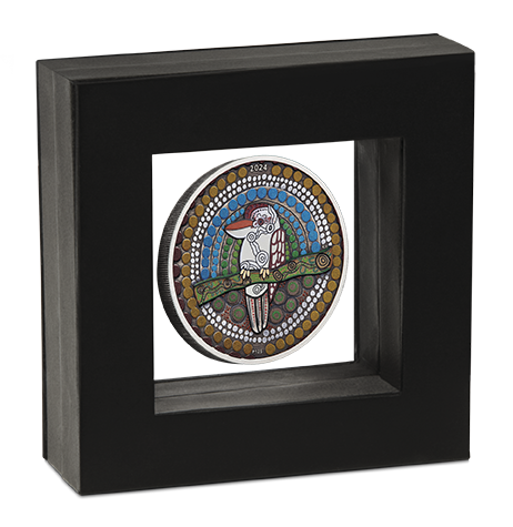 2024 Kookaburra Kaa Kaa 2oz Silver Antiqued Coloured Coin