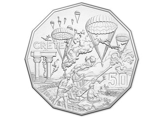 2015 50c Australia At War Uncirculated Coin - Crete