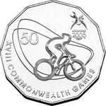 2006 50c Melbourne Commonwealth Games Uncirculated Coin - Cycling
