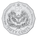 2017 50c Queen Elizabeth II 70th Wedding Anniversary Uncirculated Coin