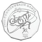 2006 50c Melbourne Commonwealth Games Uncirculated Coin - Triathlon