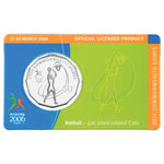2006 50c Melbourne Commonwealth Games Uncirculated Coin - Netball