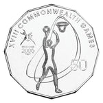 2006 50c Melbourne Commonwealth Games Uncirculated Coin - Netball