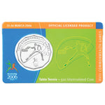 2006 50c Melbourne Commonwealth Games Uncirculated Coin - Table Tennis