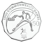 2006 50c Melbourne Commonwealth Games Uncirculated Coin - Table Tennis