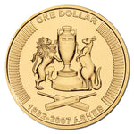 2007 $1 Australian The Ashes Cricket Uncirculated Coin