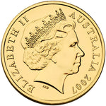 2007 $1 Australian Peacekeeping 60th Anniversary Uncirculated Coin