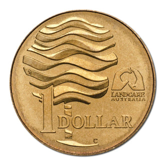 1993 $1 Australian LandCare C Mint Mark Uncirculated Coin