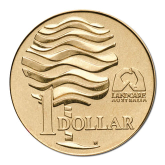 1993 $1 Australian LandCare M Mint Mark Uncirculated Coin
