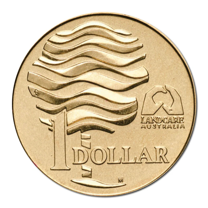 1993 $1 Australian LandCare M Mint Mark Uncirculated Coin