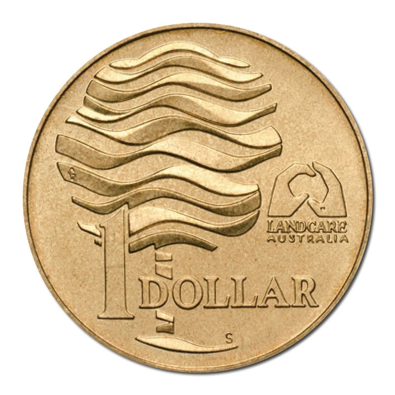 1993 $1 Australian LandCare S Mint Mark Uncirculated Coin