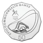 2006 50c Melbourne Commonwealth Games Uncirculated Coin - Aquatics