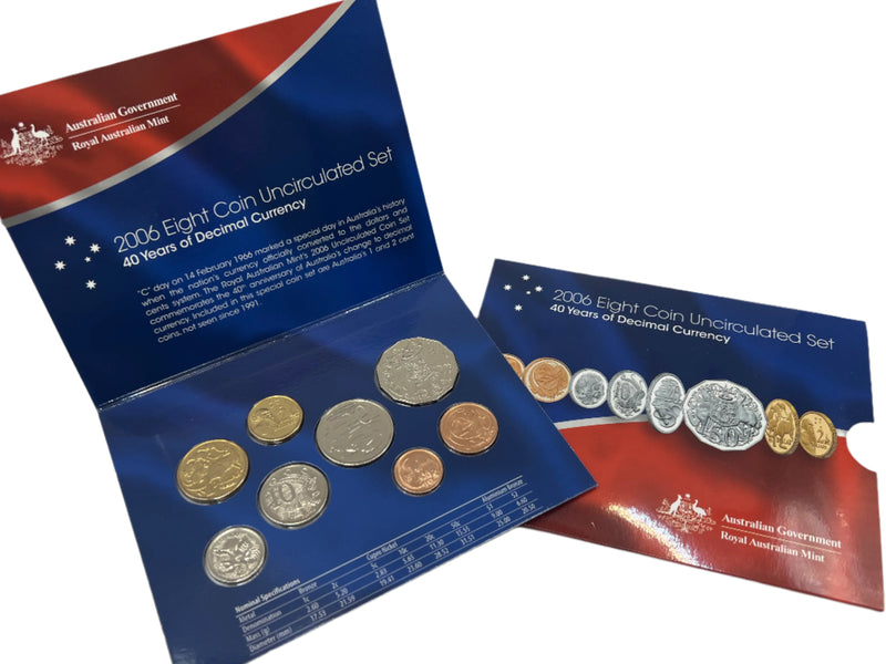 2006 Australian 8-Coin Mint Uncirculated Set