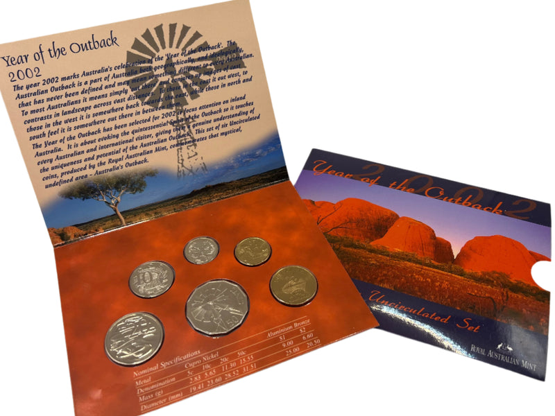 2002 Australian 6-Coin Mint Uncirculated Set