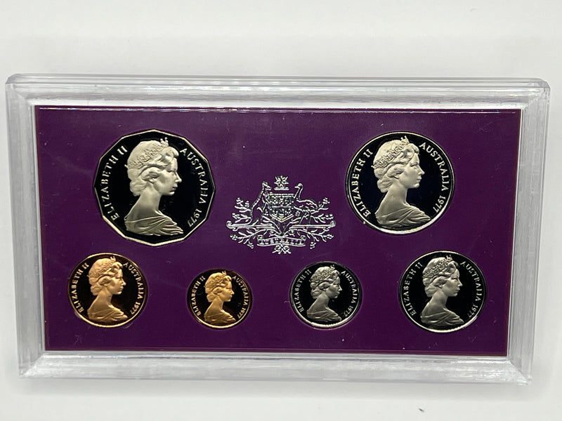 1977 Australian 6-Coin Proof Set - Queen Elizabeth II Silver Jubilee