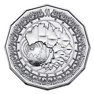 2006 50c Queen Elizabeth II Royal Visit Uncirculated Coin