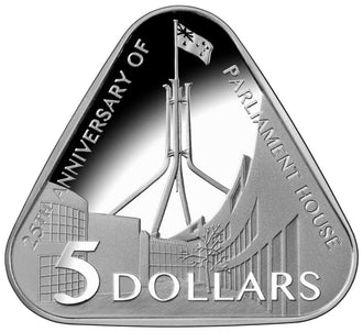 2013 Australia 25th Anniversary of the Parliament House Triangle Silver Coin