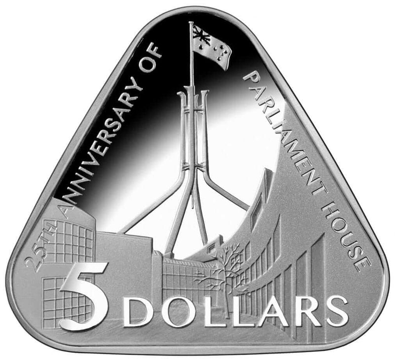 2013 Australia 25th Anniversary of the Parliament House Triangle Silver Coin