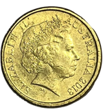 2013 $2 Queen Elizabeth II 60th Anniversary Coronation Purple Coloured Circulated Coin