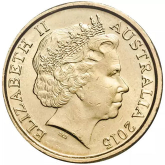 2015 $2 Lest We Forget Coloured Red Coloured Circulated Coin