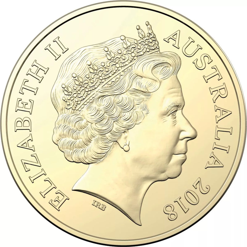 2018 $2 Gold Coast Commonwealth Games Coloured Circulated Coin - XXI Games