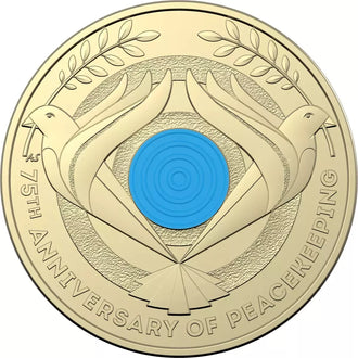 2022 $2 Australian 75th Anniversary of Peacekeeping Coloured Circulated Coin