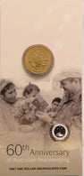2007 $1 Australian Peacekeeping 60th Anniversary Uncirculated Coin