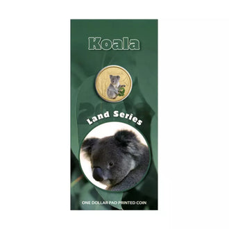 2008 $1 Australian Coloured Land Series Uncirculated Coin - Koala