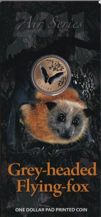 2011 $1 Australian Coloured Air Series Uncirculated Coin - Grey-headed Flying-fox