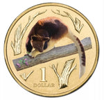2012 $1 Australian Coloured Zoo Animal Series Uncirculated Coin - Goodfellow's Tree-Kangaroo