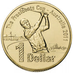 2011 $1 Australian The Presidents Cup Golf Uncirculated Coin