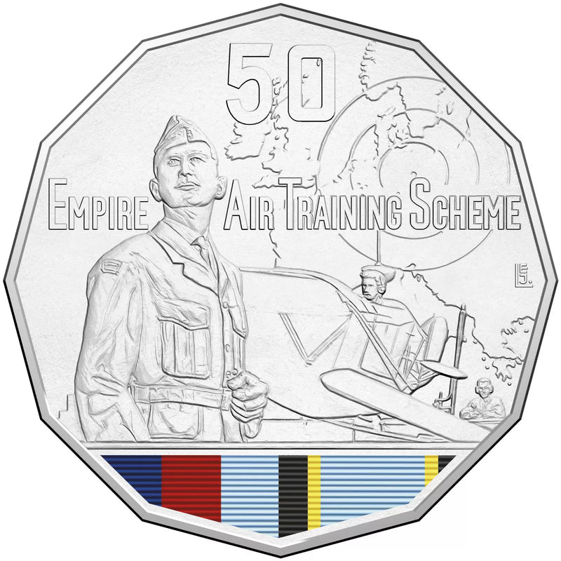 2015 50c Australia At War Uncirculated Coin - Empire Training Scheme