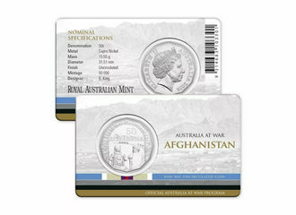 2016 50c Australia At War Uncirculated Coin - Afghanistan