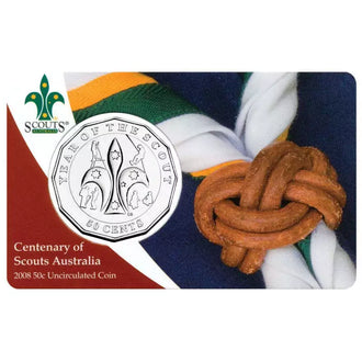 2008 50c Centenary of Scouts in Australia Uncirculated Coin
