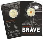 2020 $2 Australia Firefighters BRAVE Uncirculated Coin on Card