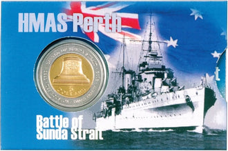 2002 $5 HMAS Perth Battle of Sunda Strait Uncirculated Coin