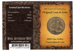 2008 $1 Australian Coat of Arms 100 Years C Mint Mark Uncirculated Coin