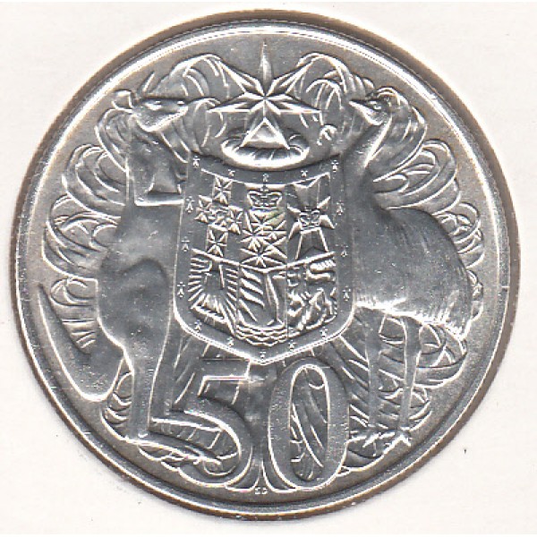 1966 round 50 cent coin australia value
